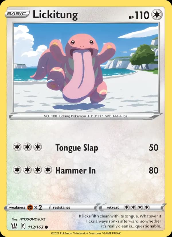 Lickitung #113 — Battle Styles