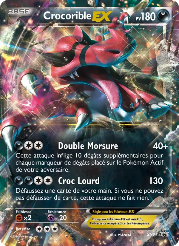 Carte Pokémon Crocorible EX #XY25 — Promos X&Y