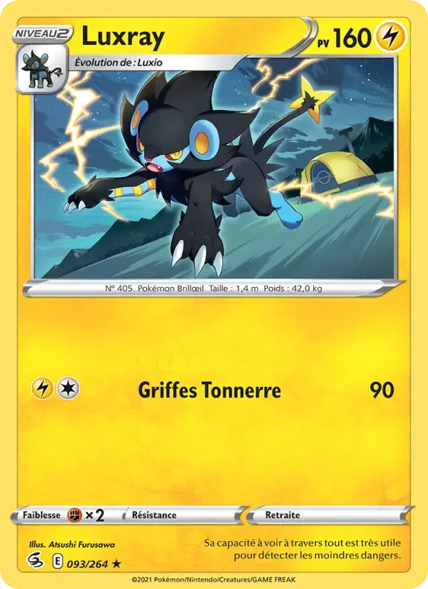 Carte Pokémon Luxray #93 — Poing de Fusion