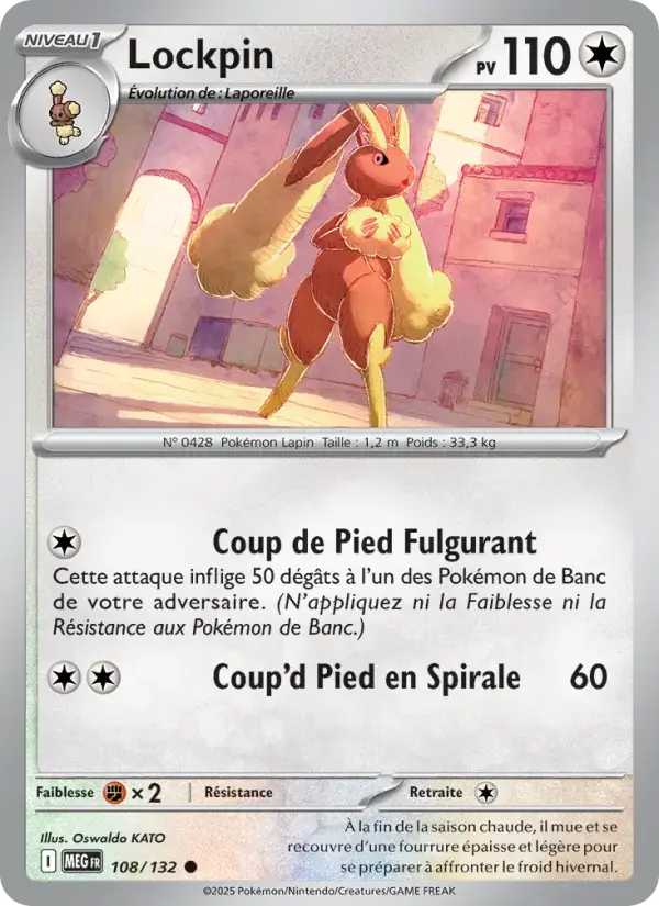 Carte Pokémon Lockpin #108 — Méga-Évolution
