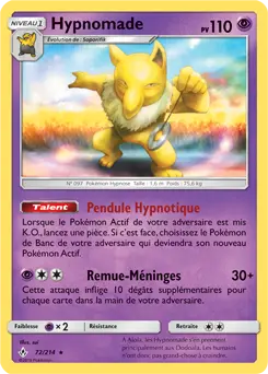 Carte Pokémon Hypnomade #72 — Alliance Infaillible