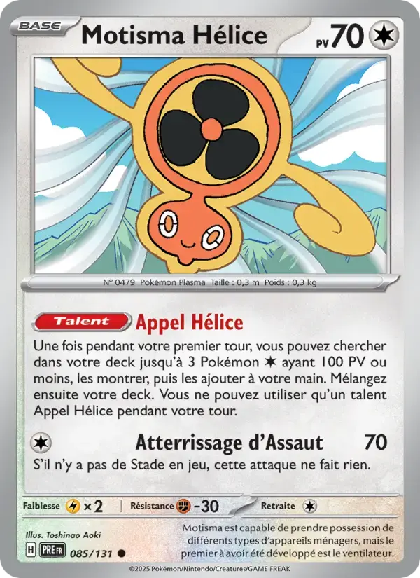 Carte Pokémon Motisma Hélice #085 — Évolutions Prismatiques