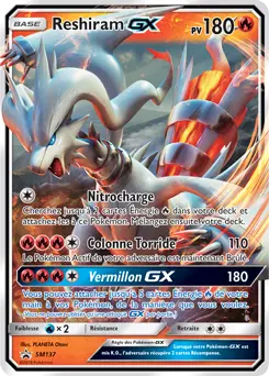 Carte Pokémon Reshiram GX #SM137 — Promos Soleil et Lune