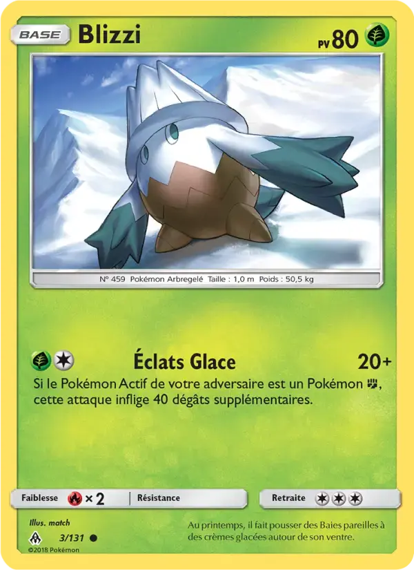 Carte Pokémon Blizzi #3 — Lumière Interdite
