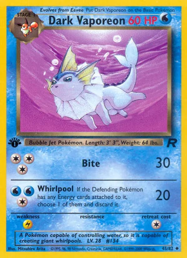Dark Vaporeon #45 — Team Rocket