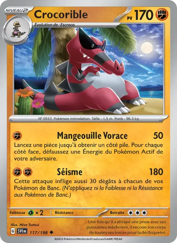 Carte Pokémon Crocorible #117 — Écarlate et Violet