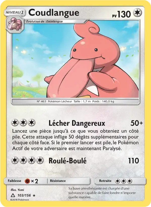 Carte Pokémon Coudlangue #103 — Ultra-Prisme