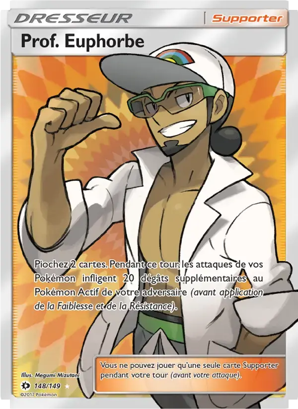 Carte Pokémon Prof. Euphorbe #148 — Soleil et Lune