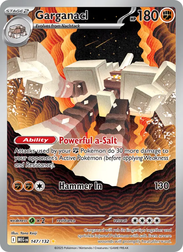 Carte Pokémon Gigansel #147 — Méga-Évolution
