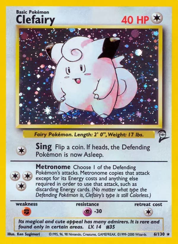 Clefairy #6 — Base Set 2