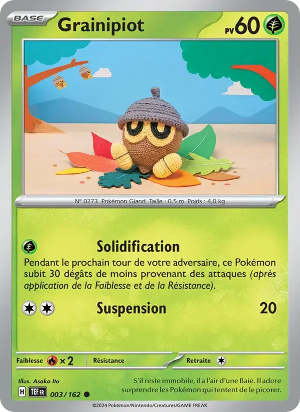 Carte Pokémon Grainipiot #003 — Forces Temporelles