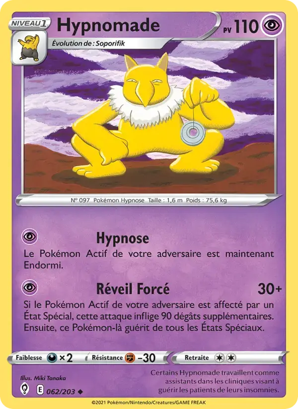 Carte Pokémon Hypnomade #62 — Évolution Céleste
