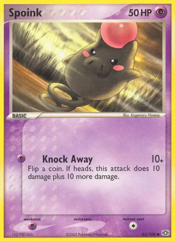 Spoink #65 — Emerald