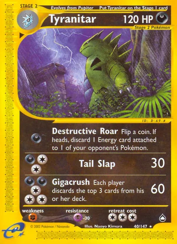 Tyranitar #40 — Aquapolis