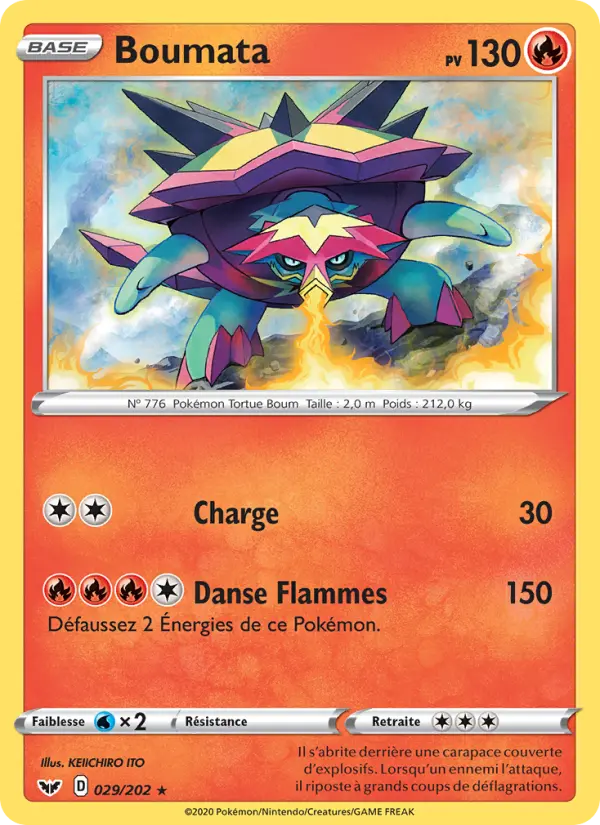 Carte Pokémon Boumata #29 — Épée et Bouclier