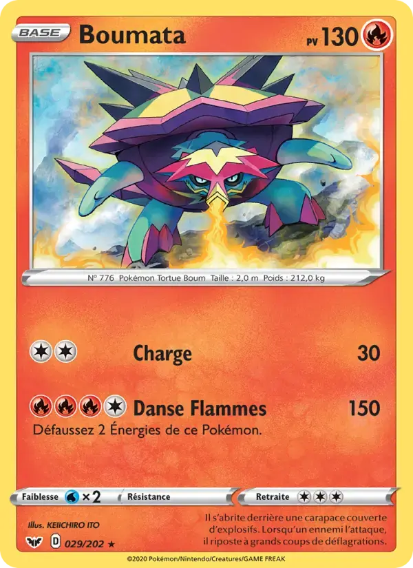 Carte Pokémon Boumata #29 — Épée et Bouclier