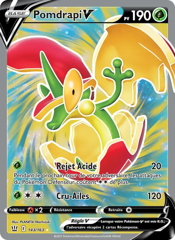 Carte Pokémon Pomdrapi V #143 — Styles de Combat