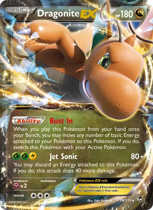 Dragonite EX #74 — Furious Fists