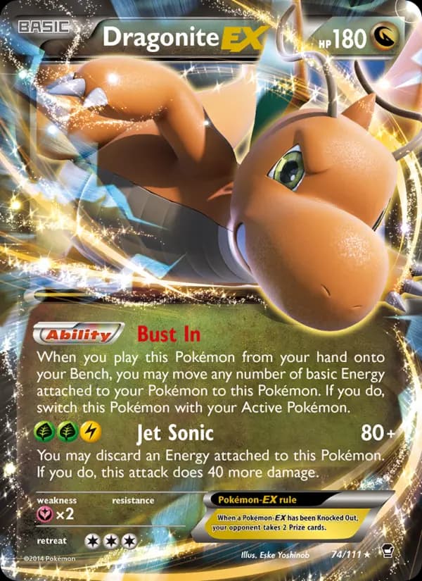 Dragonite EX #74 — Furious Fists