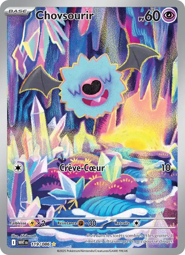 Carte Pokémon Chovsourir #119 — Flamme Blanche