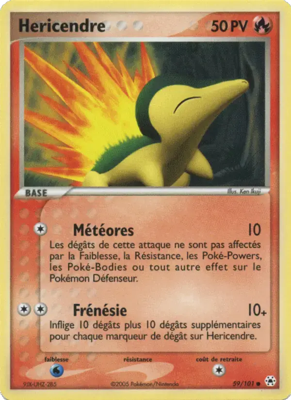 Carte Pokémon Hericendre #59 — Légendes Oubliées