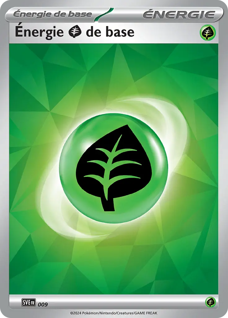 Carte Pokémon Énergie Plante #009 — Énergies Écarlate et Violet