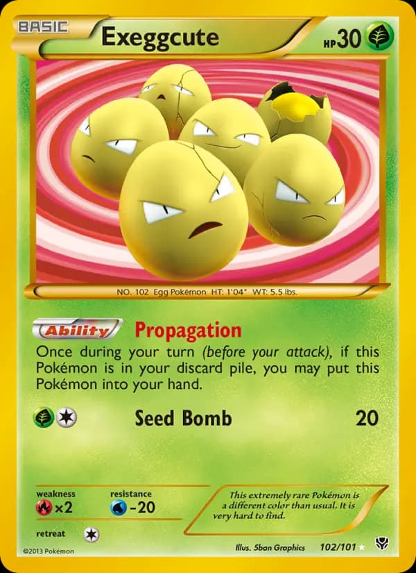 Exeggcute #102 — Plasma Blast