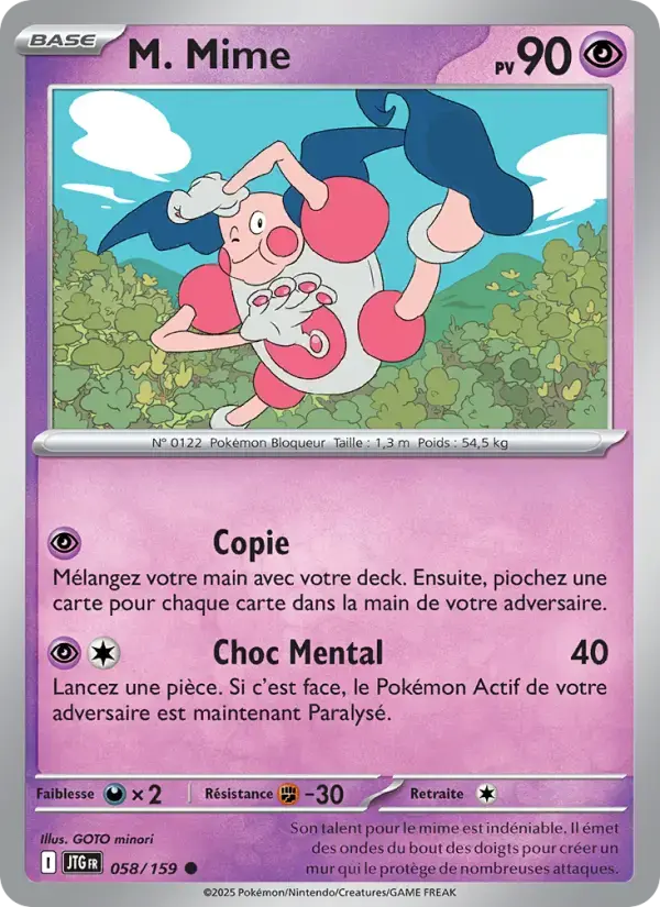 Carte Pokémon M. Mime #058 — Aventures Ensemble