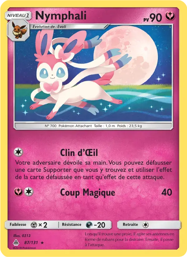 Carte Pokémon Nymphali #87 — Lumière Interdite