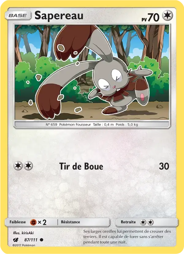 Carte Pokémon Sapereau #87 — Invasion Carmin