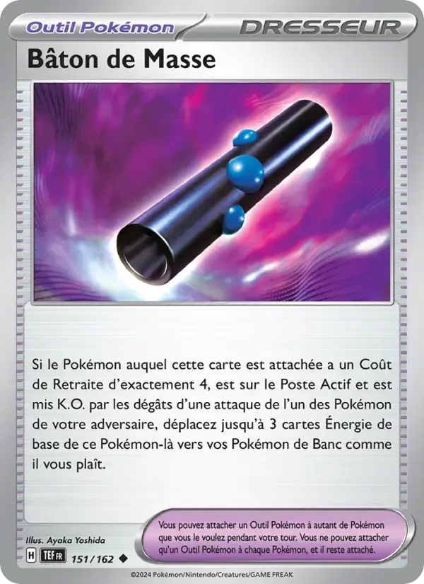 Carte Pokémon Bâton de Masse #151 — Forces Temporelles