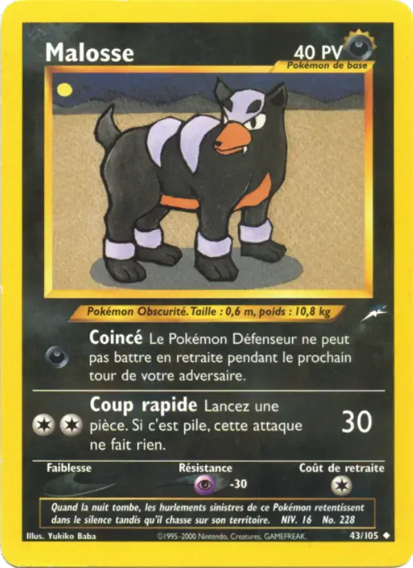 Carte Pokémon Malosse #43 — Neo Destiny