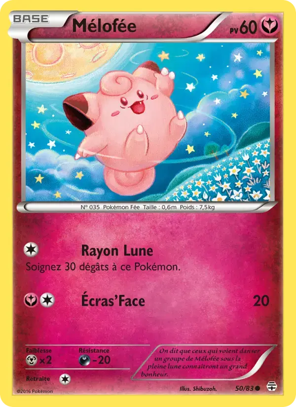 Carte Pokémon Mélofée #50 — Générations