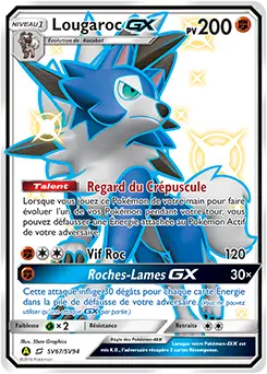 Carte Pokémon Lougaroc-GX #SV67 — Destinées Occultes