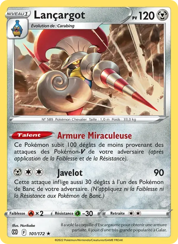 Carte Pokémon Lançargot #101 — Stars Étincelantes
