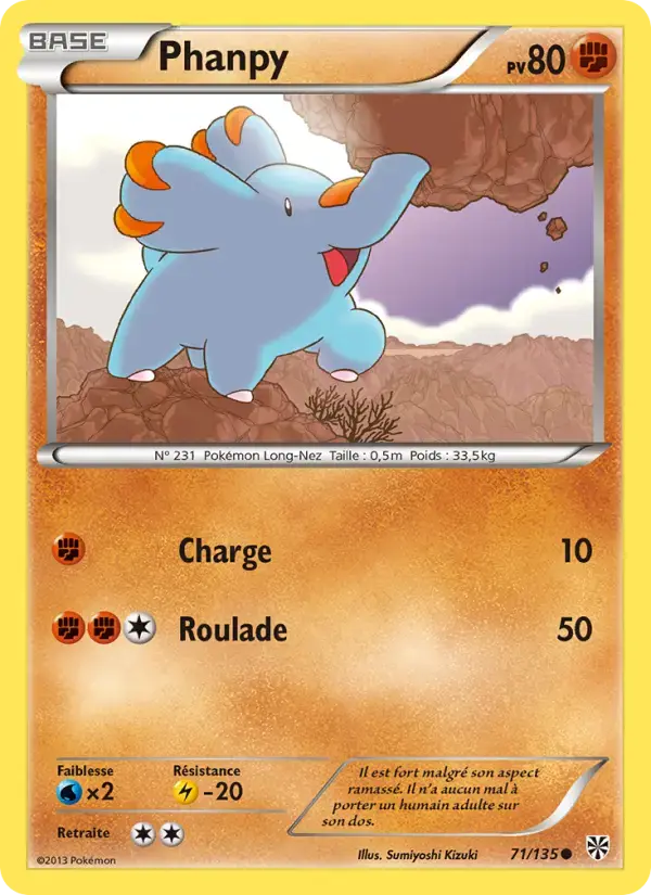 Carte Pokémon Phanpy #71 — Tempête Plasma