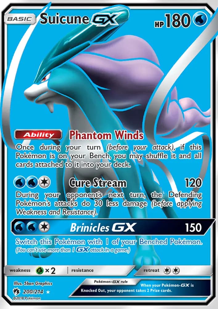 Suicune GX #200 — Lost Thunder