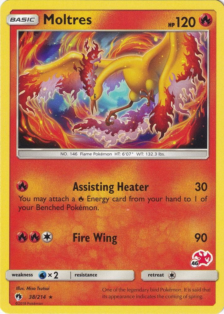 Moltres #038 Stamp — Lost Thunder