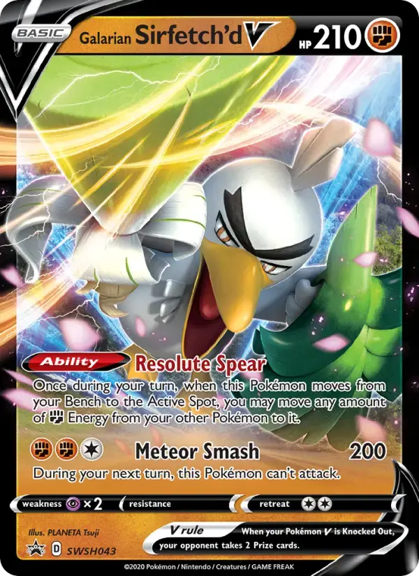 Galarian Sirfetch'd V #SWSH043 — Sword & Shield Promos