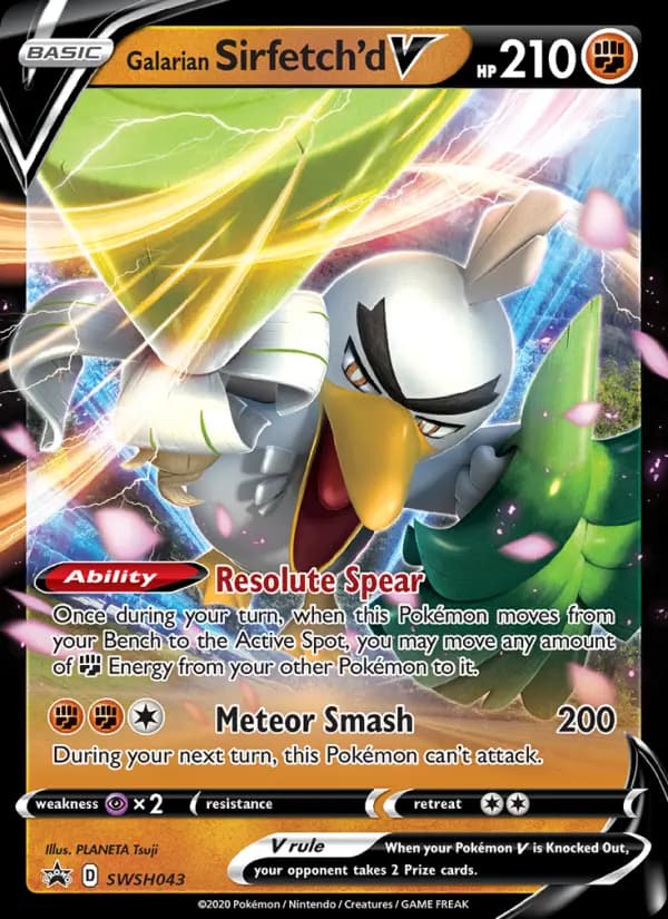 Galarian Sirfetch'd V #SWSH043 — Sword & Shield Promos