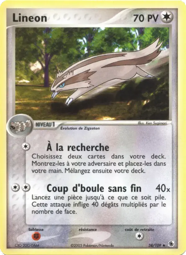 Carte Pokémon Lineon #38 — Rubis & Saphir