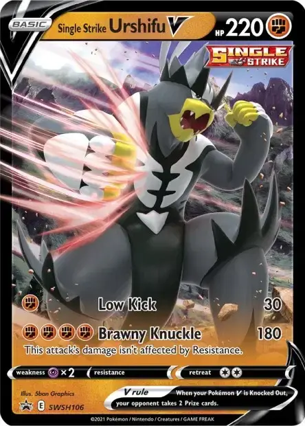 Carte Pokémon Shifours Poing Final-V #SWSH106 — Jumbo