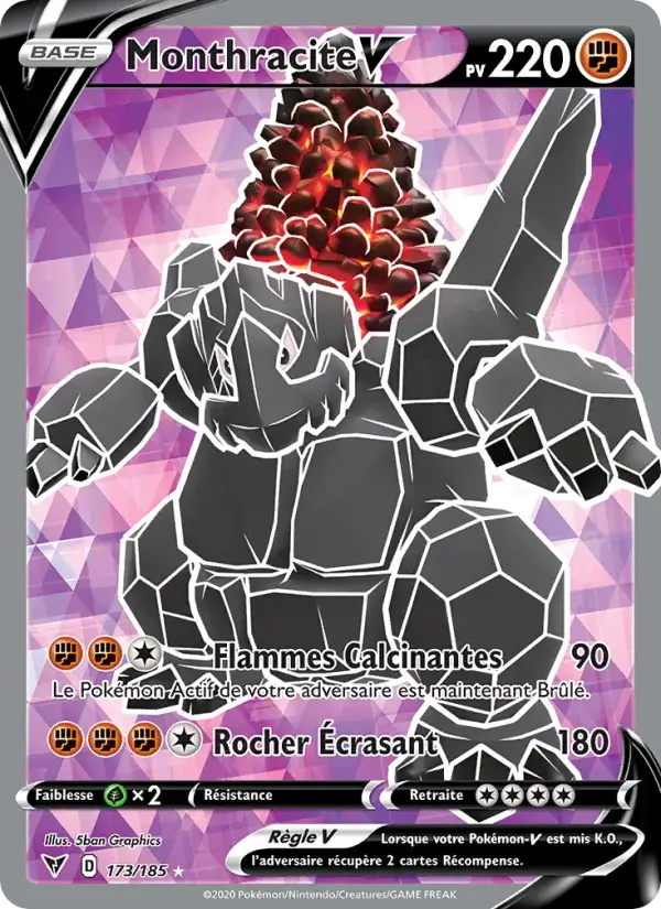 Carte Pokémon Monthracite V #173 — Voltage Éclatant