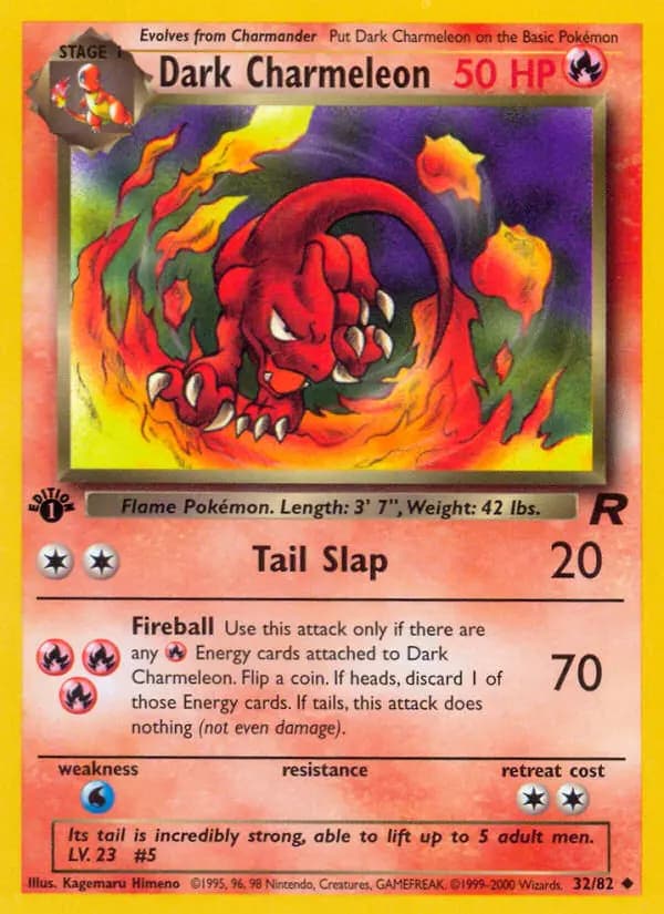 Dark Charmeleon #32 — Team Rocket