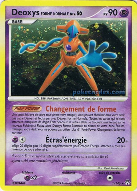 Carte Pokémon Deoxys Forme Normale #1 — Éveil des Légendes