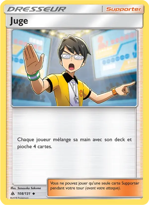 Carte Pokémon Juge #108 — Lumière Interdite