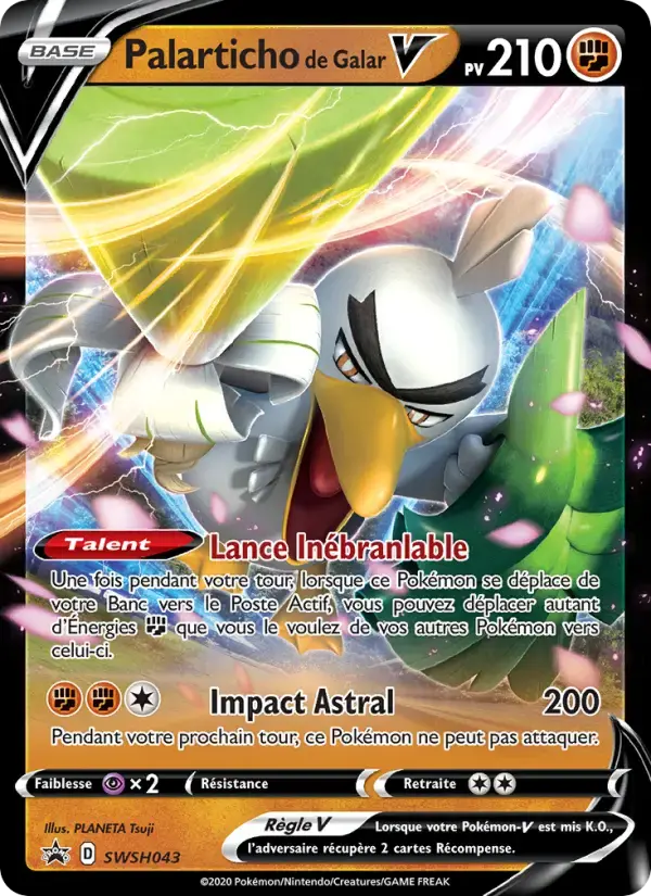 Carte Pokémon Palarticho de Galar V #SWSH043 — Promos Épée et Bouclier