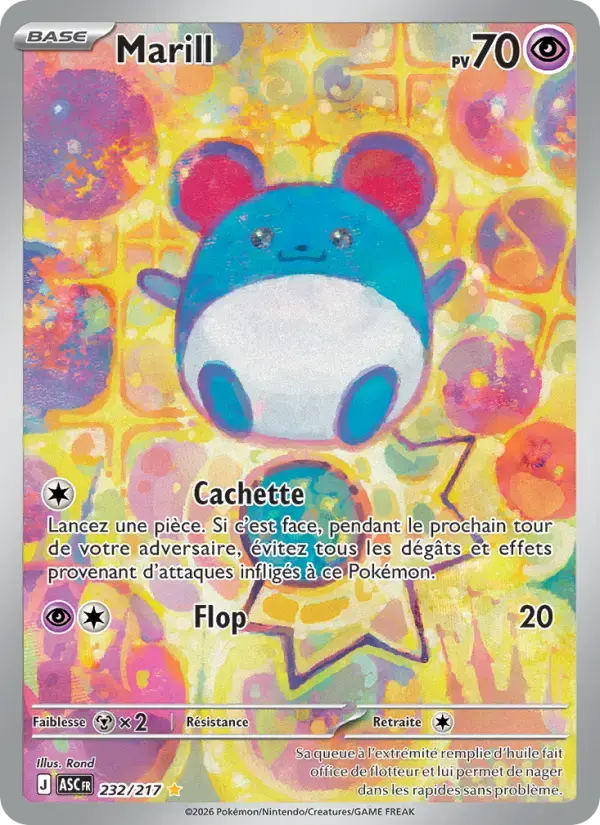 Carte Pokémon Marill #232 — Héros Transcendants