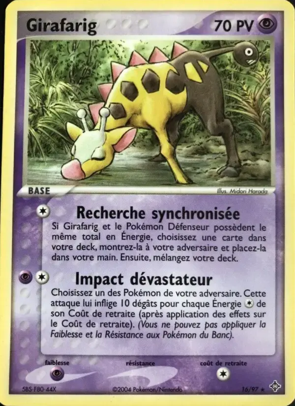 Carte Pokémon Girafarig #16 — Dragon