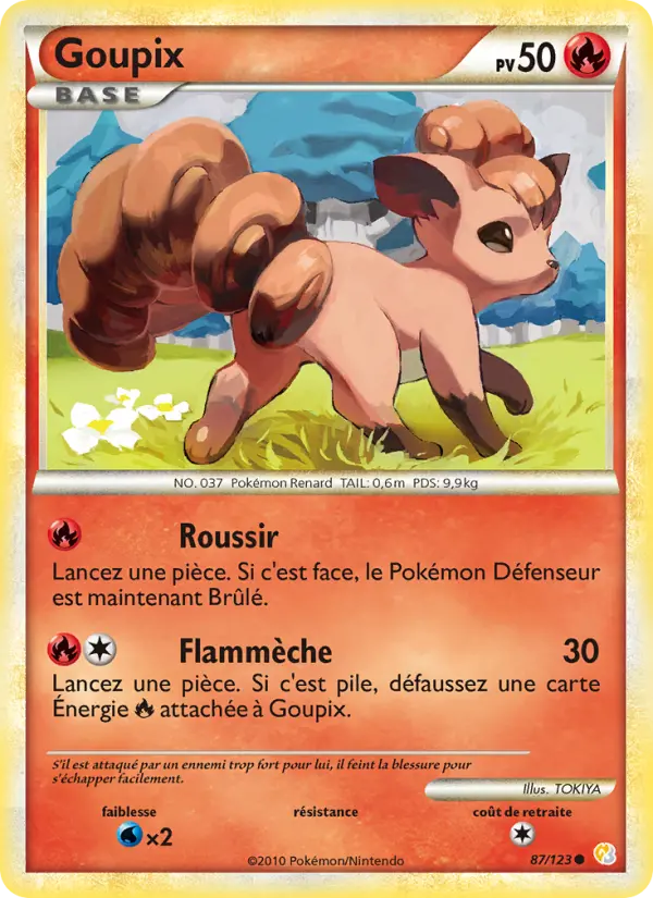 Carte Pokémon Goupix #87 — HeartGold SoulSilver
